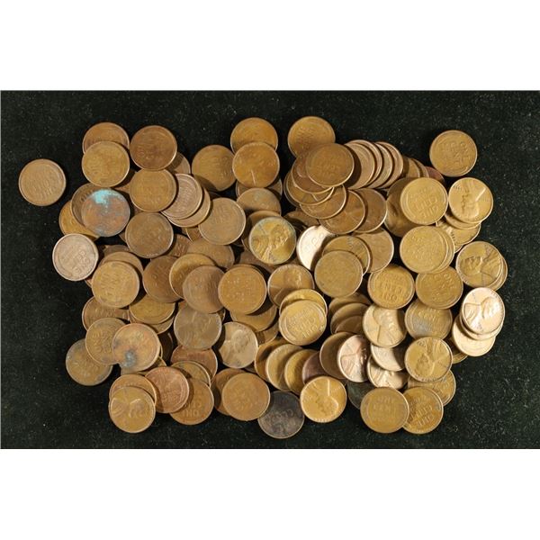 150 LINCOLN WHEAT CENTS (1929-1958) MOST IN 1950'S