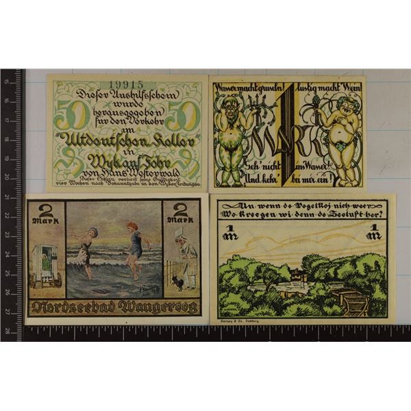 4-1921 GERMAN CRISP UNC NOTGELDS: 50 PFENNING,