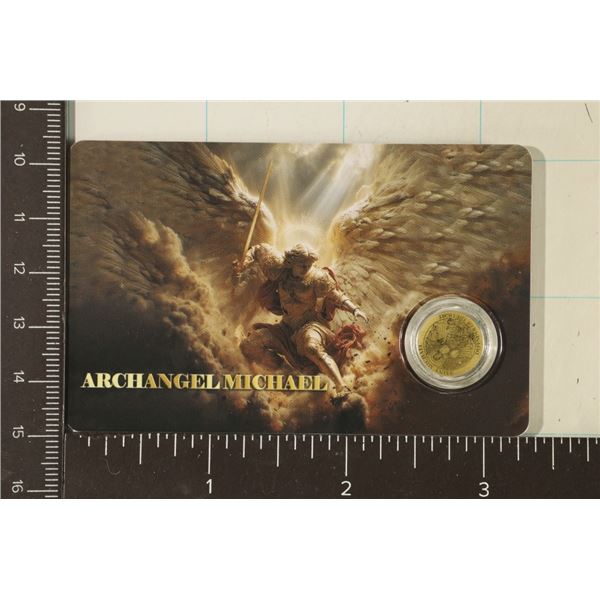 .9999 GOLD 2026 LIBERIA $12 ARCHANGEL MICHAEL UNC