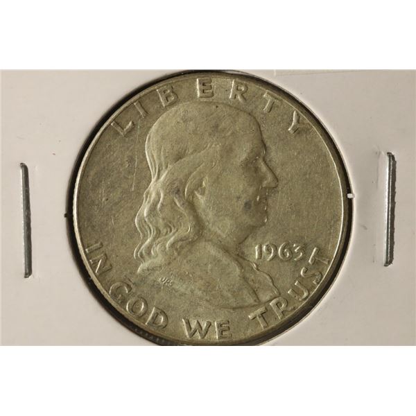 1963 SILVER FRANKLIN HALF DOLLAR