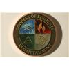 Image 2 : 1 OZ. .999 FINE COPPER COLORIZED ROUND GODDESS OF