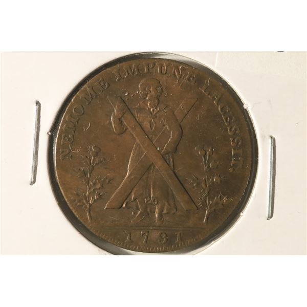 1791 CONDER TOKEN. THEY R MOSTLY 18TH CENTURY