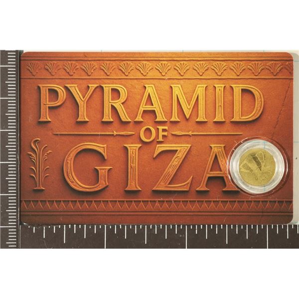 .9999 GOLD 2025 NUIE 50 CENTS PYRAMID OF GIZA WITH