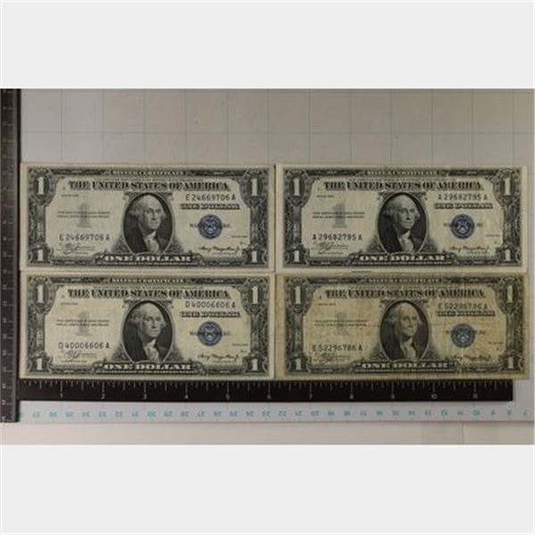 4-1935 US $1 SILVER CERT, BLUE SEALS.