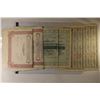 Image 2 : 6 VINTAGE FORIEGN STOCK CERTIFICATES WITH COUPONS: