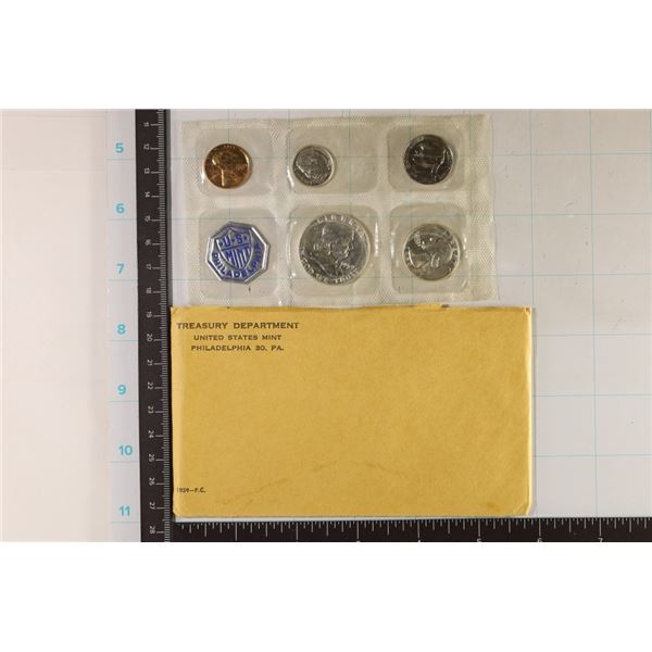 1959 US SILVER PROOF SET (WITH ENVELOPE)