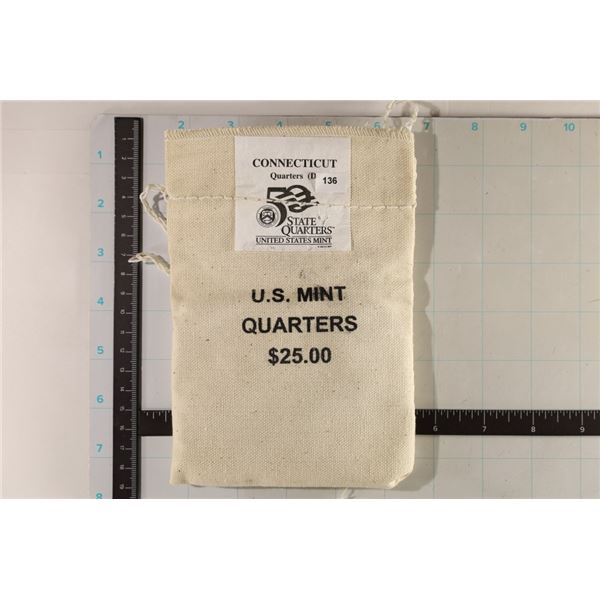 $25 MINT SEALED BAG OF UNC 1999-D CONNECTICUT