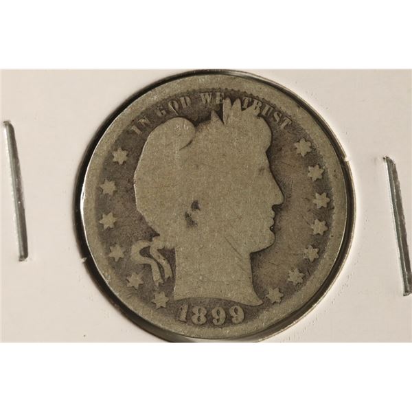 1899 SILVER BARBER QUARTER