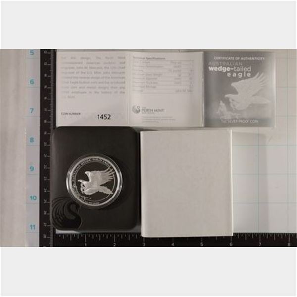 2014-P AUSTRALIA WEDGE-TAILED EAGLE 1 OZ. PF .999