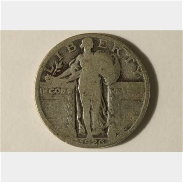 1926 SILVER STANDING LIBERTY QUARTER