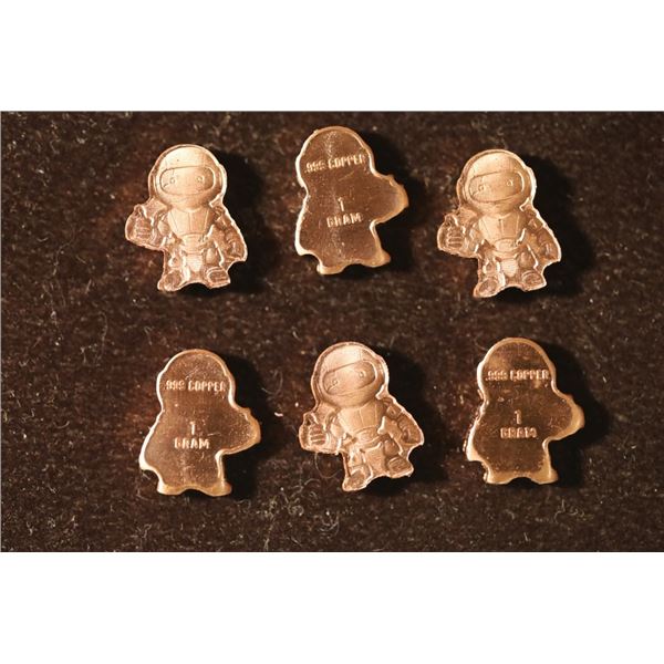 6-1 GRAM .999 ROBOT SHAPED INGOTS