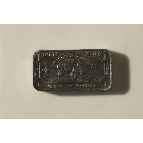 1 GRAM TITANIUM INGOT