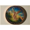 Image 1 : 1 OZ. .999 UNC COPPER MEXICO ROUND. COLORIZED
