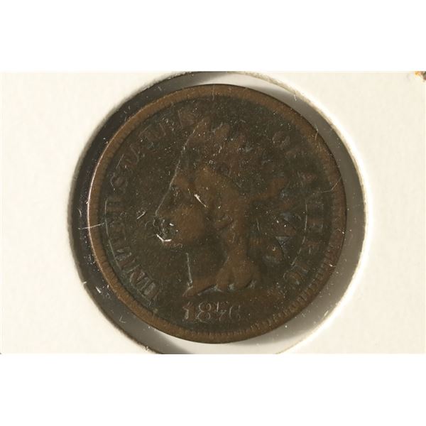1876 INDIAN HEAD CENT VERY GOOD, RE]DBOOK PRICE IS