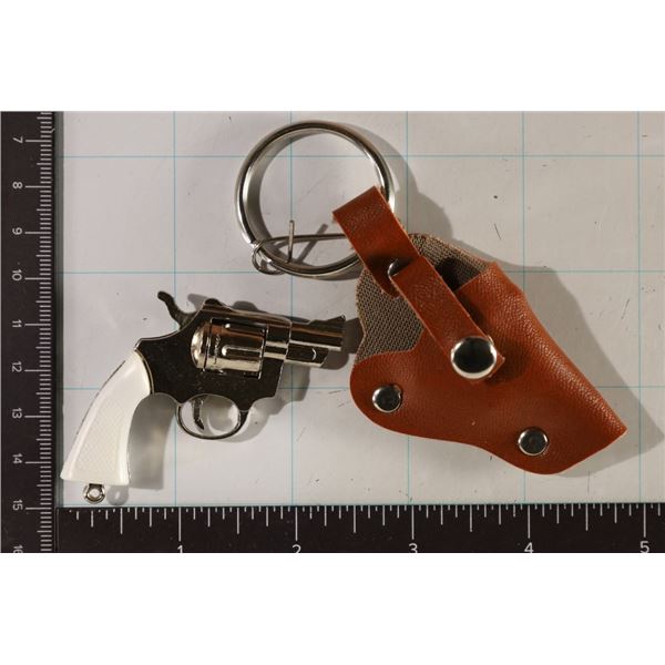 2 1/4" REVOLVER KEY CHAIN CAP GUN WITH HOLSTER