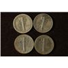 Image 2 : 1937, 1941, 1943 & 1944 SILVER MERCURY DIMES