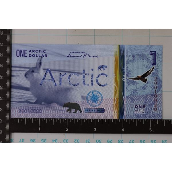 2020 ARCTIC 1 DOLLAR CRISP UNC POLYMER BILL