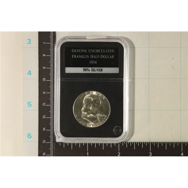 1954-S SILVER FRANKLIN HALF DOLLAR GENUINE UNC