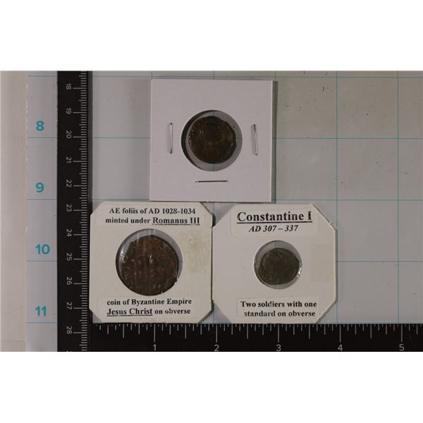 3 ROMAN ANCIENT COINS: EARLY ROMAN EMPIRE,