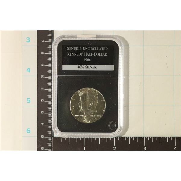 1966 40% SILVER JOHN F. KENNEDY HALF GENUINE UNC