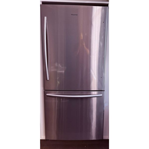 Hisense Bottom Freezer Refrigerator Stainless Steel