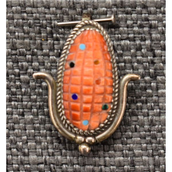 ZUNI PIN/PENDANT (TRACEY E BOWEKATY)
