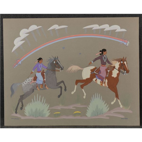 NAVAJO PAINTING (HARRISON BEGAY)