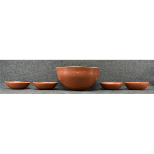 HOPI POTTERY SALAD BOWL SET (ZELLA CHEEDA)