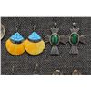 Image 3 : SIX PAIR PUEBLO EARRINGS