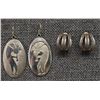 Image 4 : SIX PAIR PUEBLO EARRINGS