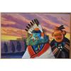 Image 1 : NAVAJO PAINTING (BLACK)