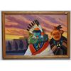 Image 2 : NAVAJO PAINTING (BLACK)
