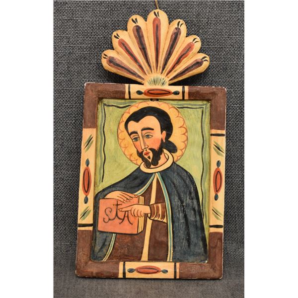 NEW MEXICAN WOOD RETABLO (ALCARIO OTERO)