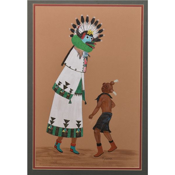 NAVAJO PAINTING (JOHHNY  YELLOWHAIR)