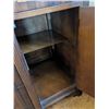 Image 13 : Art Deco Wooden Sideboard With Geometric Detailing and Original Hardware, Measurements Included