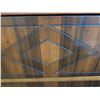 Image 15 : Art Deco Wooden Sideboard With Geometric Detailing and Original Hardware, Measurements Included