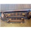 Image 9 : Art Deco Wooden Sideboard With Geometric Detailing and Original Hardware, Measurements Included