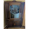 Image 2 : Art Deco China Cabinet With Geometric Leaded Glass and Bakelite Pulls
