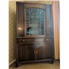 Image 3 : Art Deco China Cabinet With Geometric Leaded Glass and Bakelite Pulls