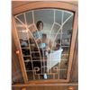 Image 7 : Art Deco China Cabinet With Geometric Leaded Glass and Bakelite Pulls