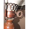 Image 3 : Milk Glass Hobnail Table Lamp with Wooden Base