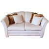 Image 2 : Upholstered Loveseat Sofa with Four Throw Pillows