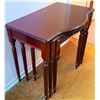 Image 3 : Three Stacking Mahogany Nesting Tables