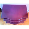 Image 5 : Three Stacking Mahogany Nesting Tables
