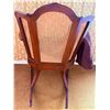 Image 3 : Wood and Cane Rocking Chair with Turned Arm Supports