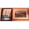 Image 3 : Trio of Framed Artworks Including Signed Print by Amado Peña