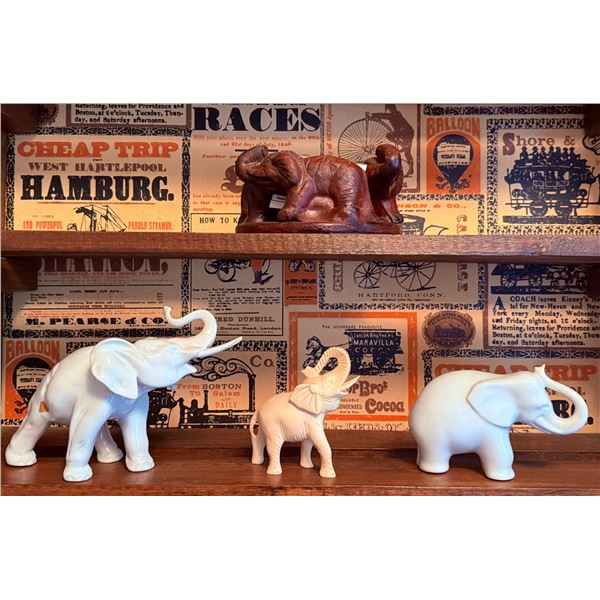 Ceramic and Resin Elephant Figurines
