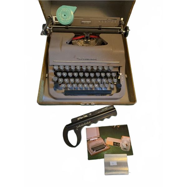 Underwood Universal Portable Typewriter with Case and Accessories