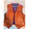 Image 3 : Western Leather Vest, Four Bolo Ties, and Wooden Boot Jack