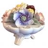 Image 2 : 2 Capodimonte Porcelain Floral Arrangements, Venus de Milo Statue, and Invitation to Poetry (